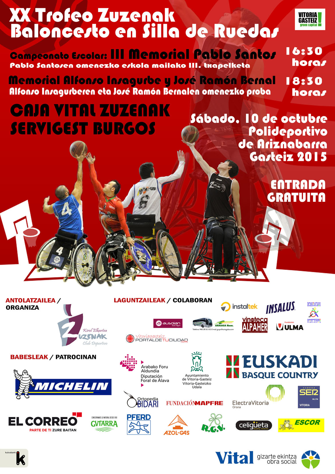 El Caja Vital Zuzenak celebra la XX edici&oacute;n del Memorial Insagurbe-Bernal